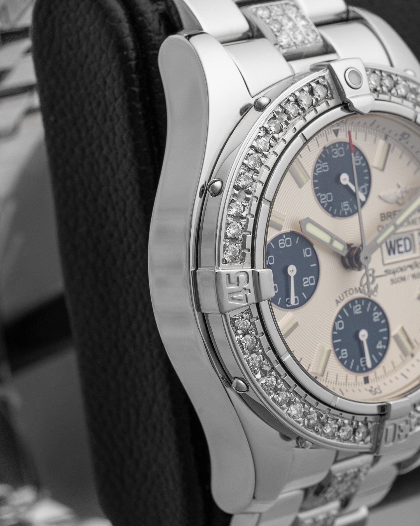 Steel Diamonds Breitling Superocean Chronograph II | Noah's Fine Watches Dallas, Texas
