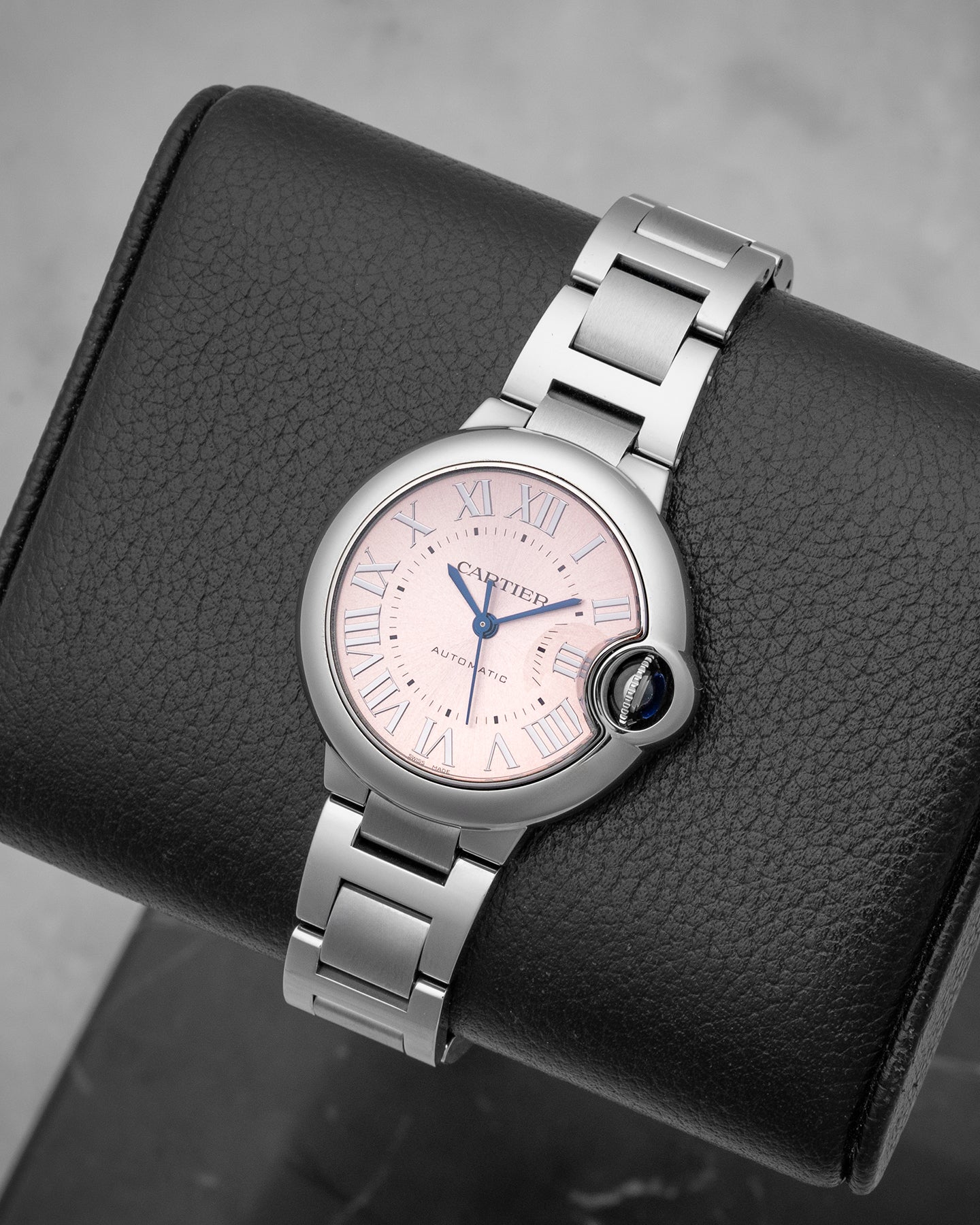 Pink 33MM Cartier Ballon Bleu de Cartier | Noah's Fine Watches Dallas, Texas
