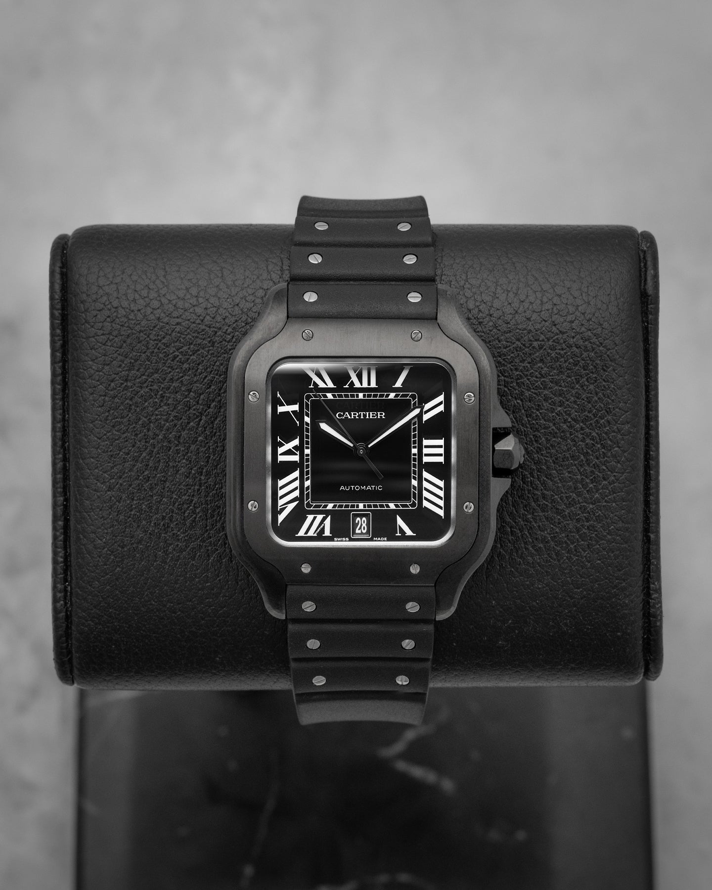 Black ADLC Cartier Santos de Cartier WSSA0039 | Noahs Fine Watches & Jewelry TX