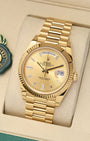 Yellow Gold Rolex Day-Date 40 228238 | Noah's Fine Watches & Jewelry Dallas