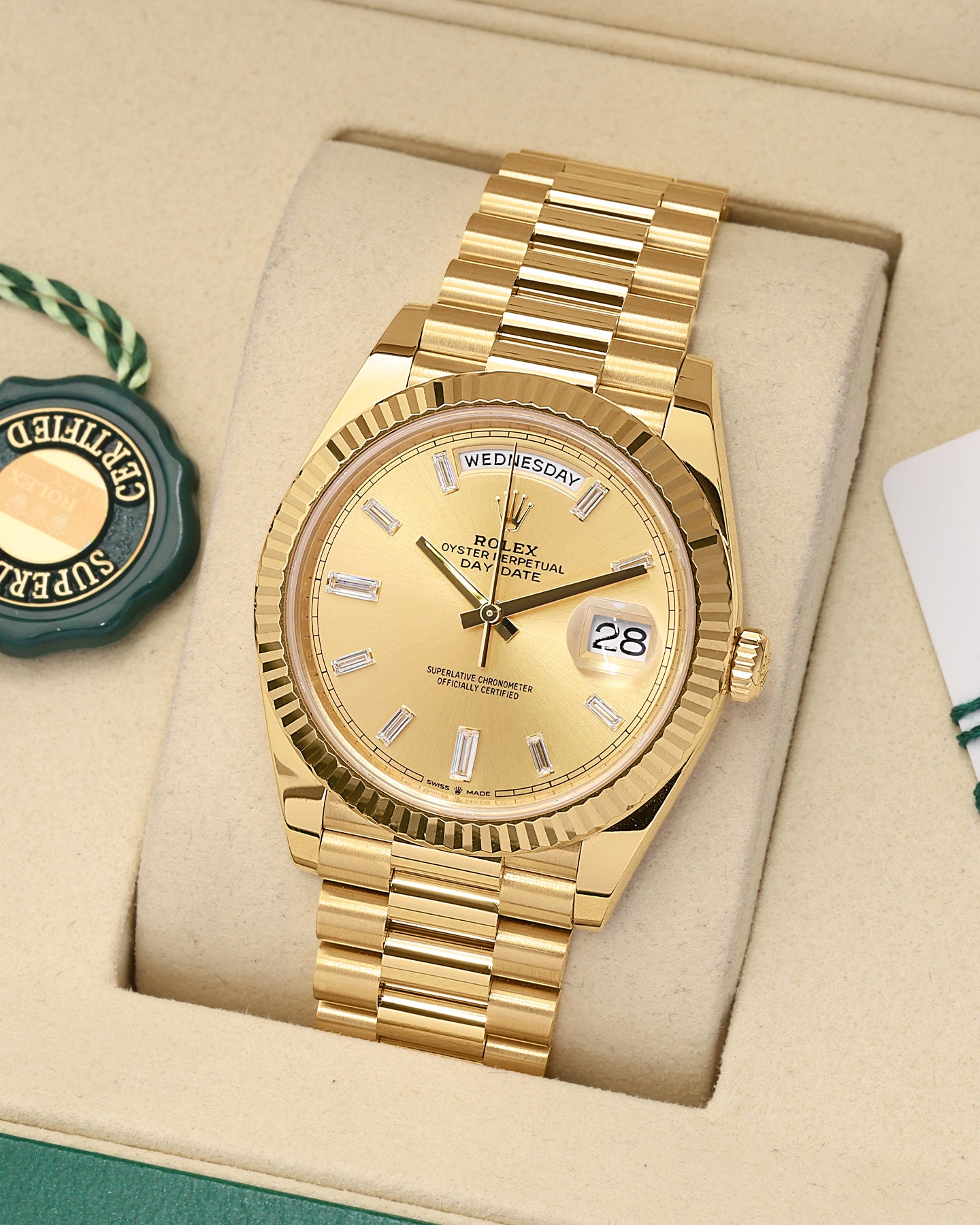 Yellow Gold Rolex Day-Date 40 228238 | Noah's Fine Watches & Jewelry Dallas
