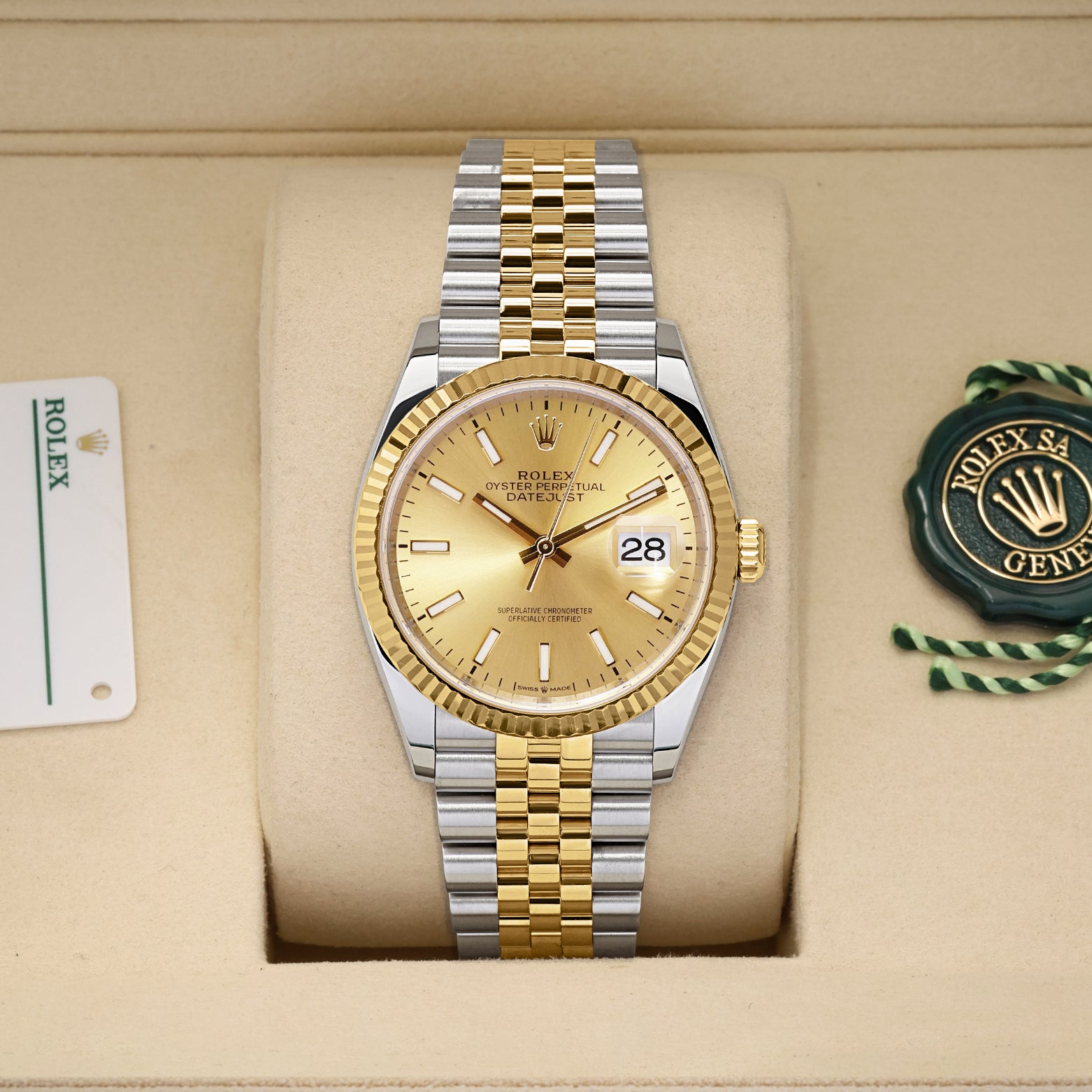 Two Tone Rolex Datejust 36 126233 | Noah's Fine Watches & Jewelry USA