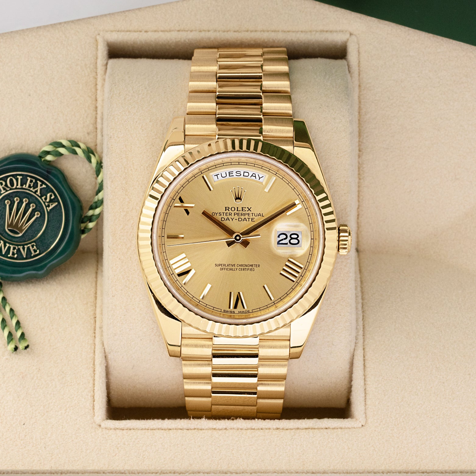 President bracelet Rolex Day-Date 40 228238 | Noah's Fine Watches Dallas
