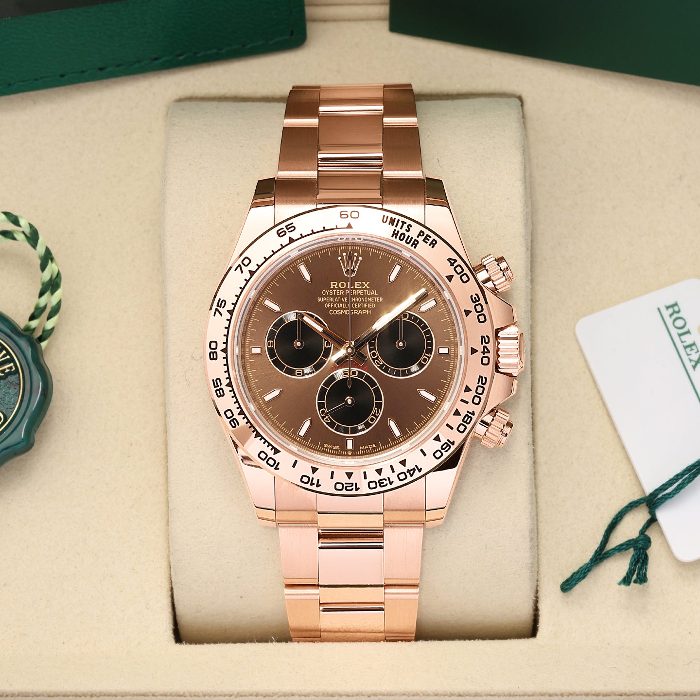 Rose Gold Rolex Cosmograph Daytona 126505 | Noah's Fine Watches Frisco