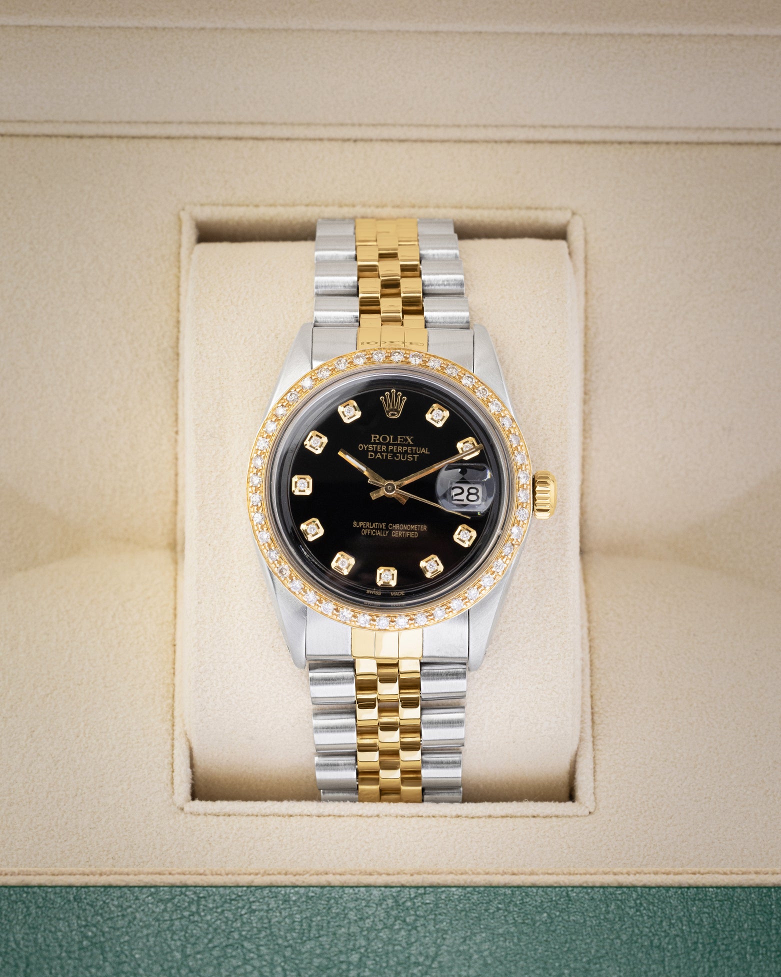 Aftermarket Rolex Datejust 36 1603 | Two Tone watches at Noah's Fine Watches