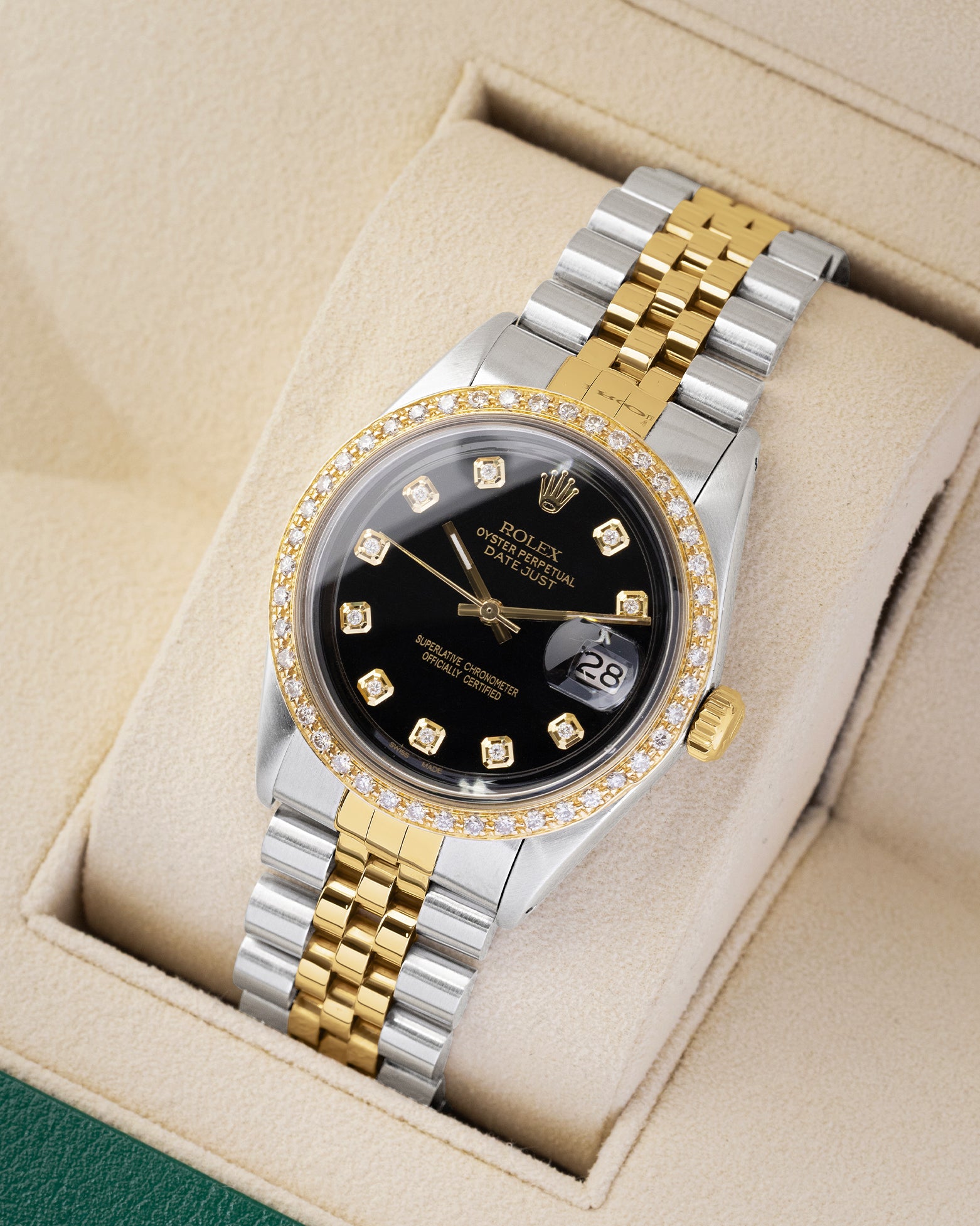 Aftermarket Rolex Datejust 36 1603 | Two Tone watches at Noah's Fine Watches
