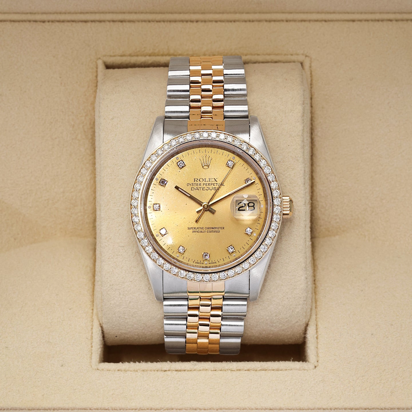 Two Tone Vintage Rolex Datejust 36 16233 | Noahs Fine Watches and Jewelry TX