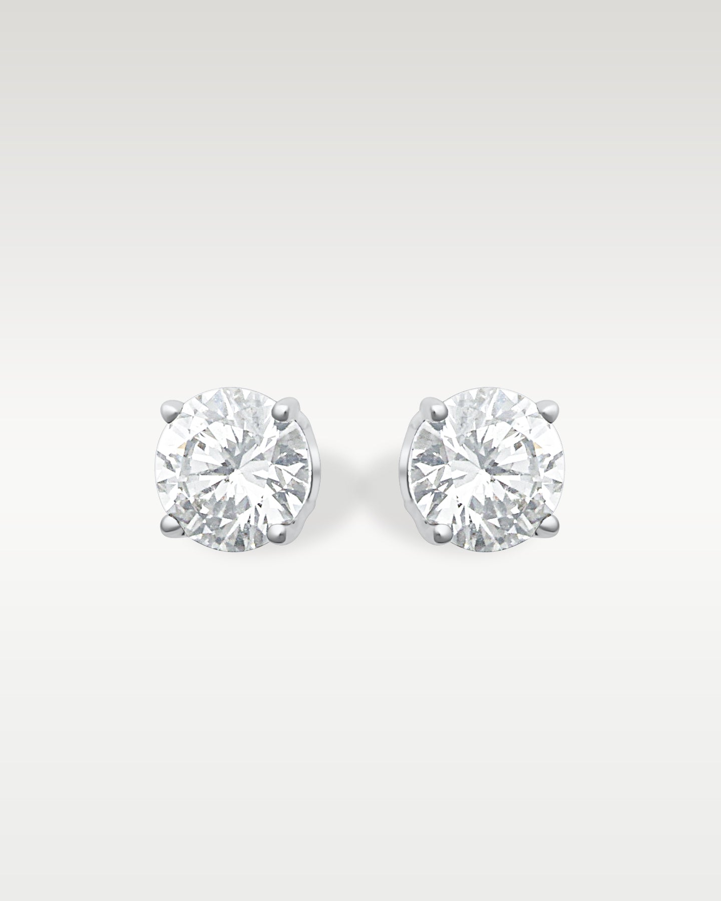 Diamond Stud Earrings in 14K White Gold | Frisco, Texas Jewelry Store