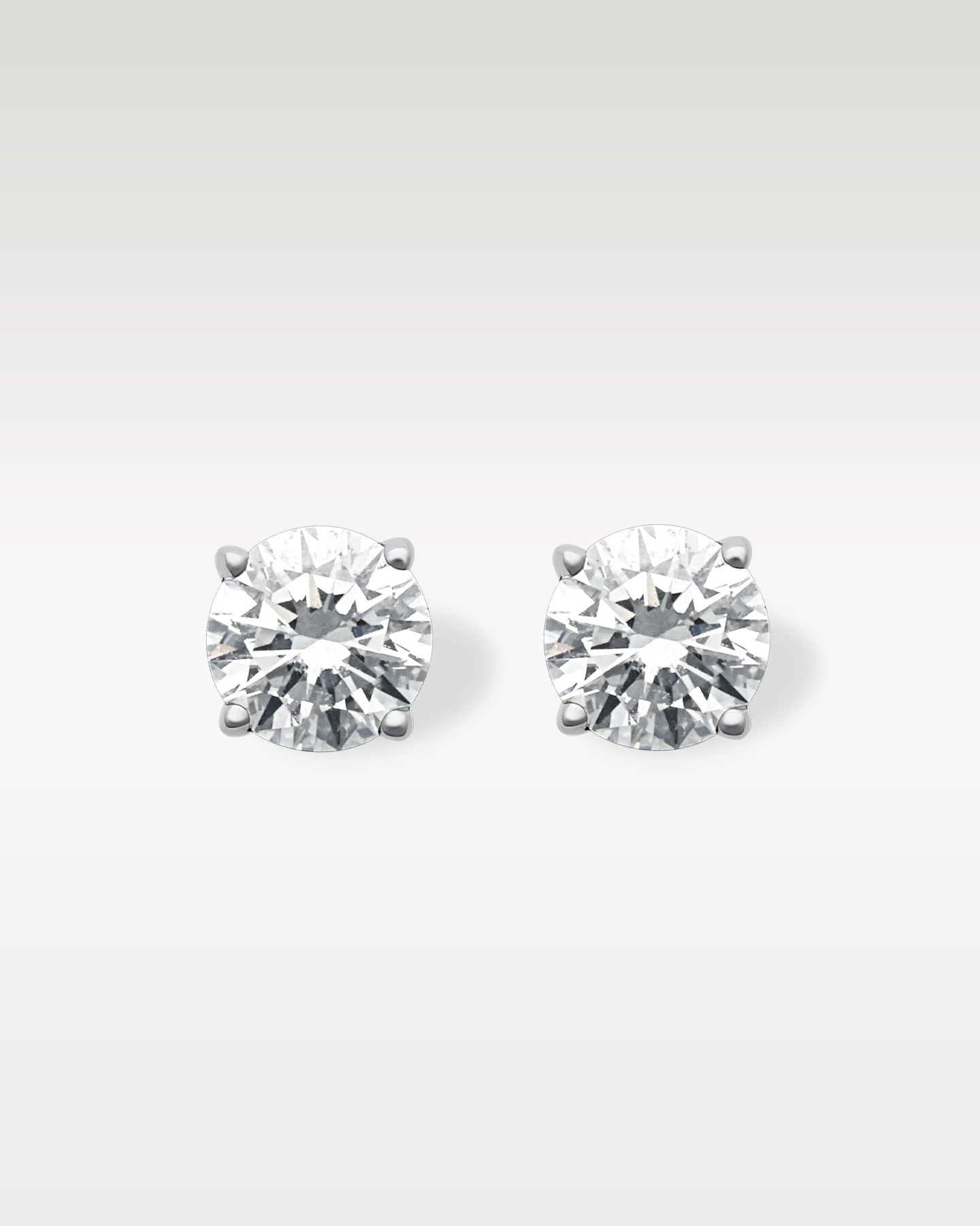 Diamond Stud Earrings in 14K White Gold | Frisco, Texas Jewelry Store