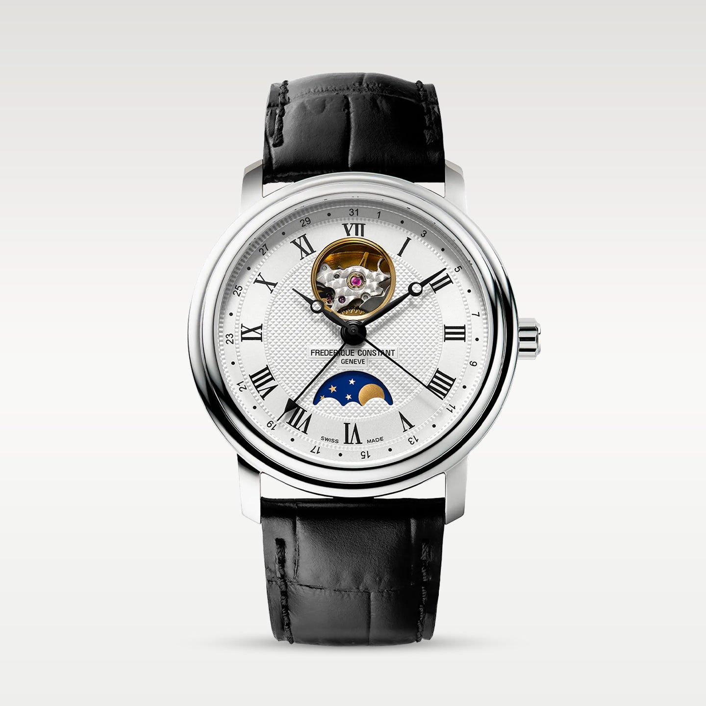 Frédérique Constant‌ Classics Heart Beat Moonphase Date FC-335MC4P6 | Noahs Fine Watches Texas