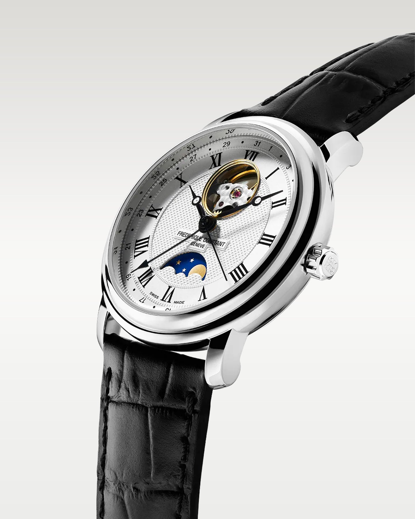 Frédérique Constant‌ Classics Heart Beat Moonphase Date FC-335MC4P6 | Noahs Fine Watches Texas