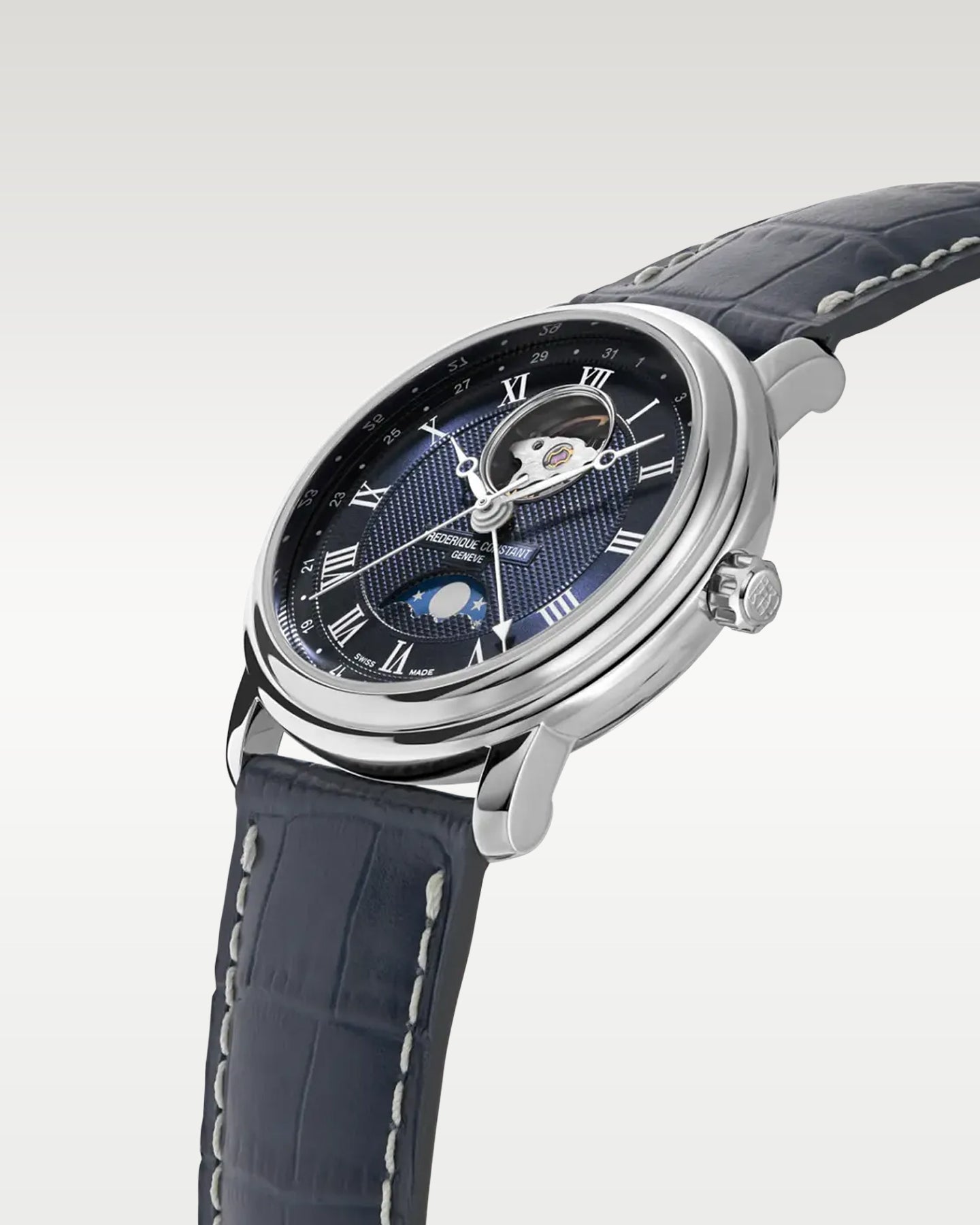 Frédérique Constant‌ Classics Heart Beat Moonphase Date FC-335MCNW4P26 | Noahs Authorized Watches DFW