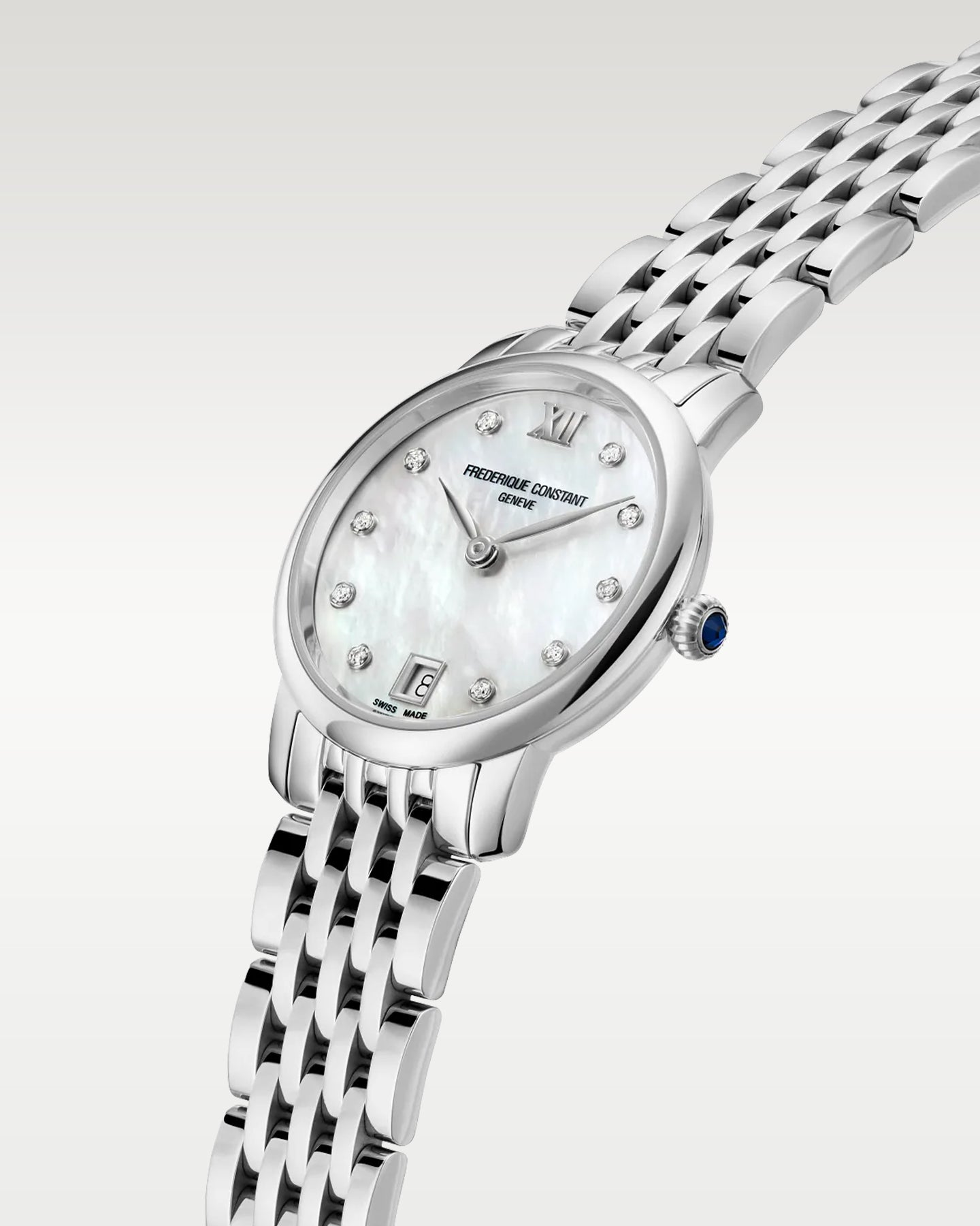 Frédérique Constant‌ Classics Slimline Ladies FC-220MPWD1S26B | Noahs Fine Watches & Jewelry