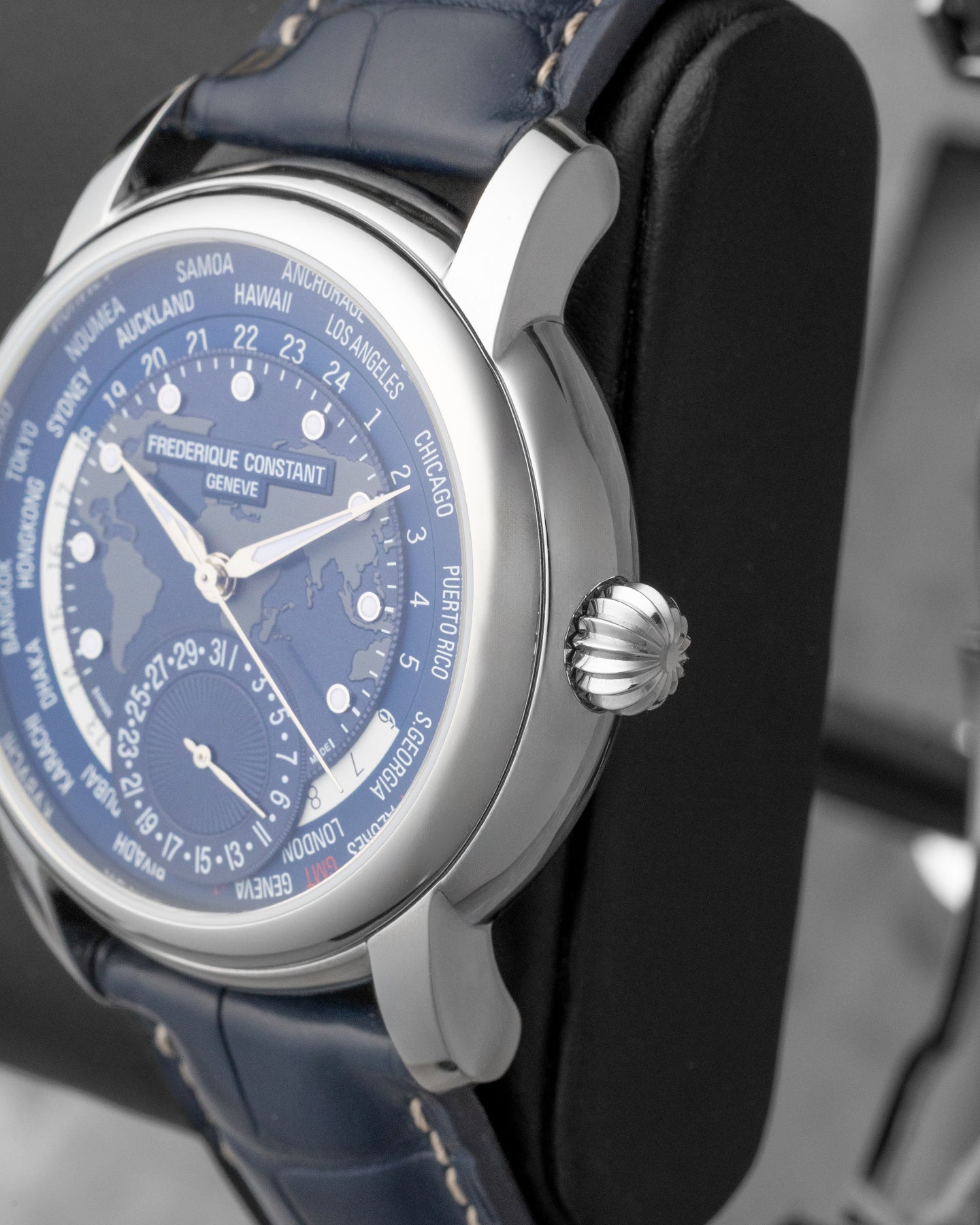 Frederique Constant Manufacture Classic Worldtimer FC-718NWM4H6 | Noahs Fine Watches & Jewelry