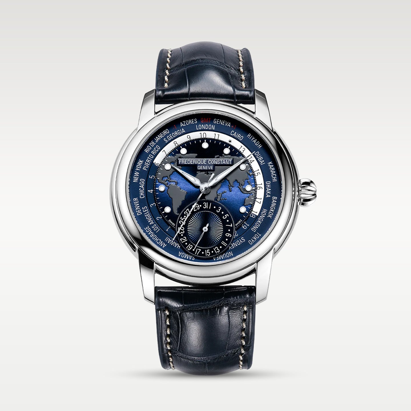 Frédérique Constant‌ Manufacture Classic Worldtimer | Noahs Fine Watches and Jewelry TX