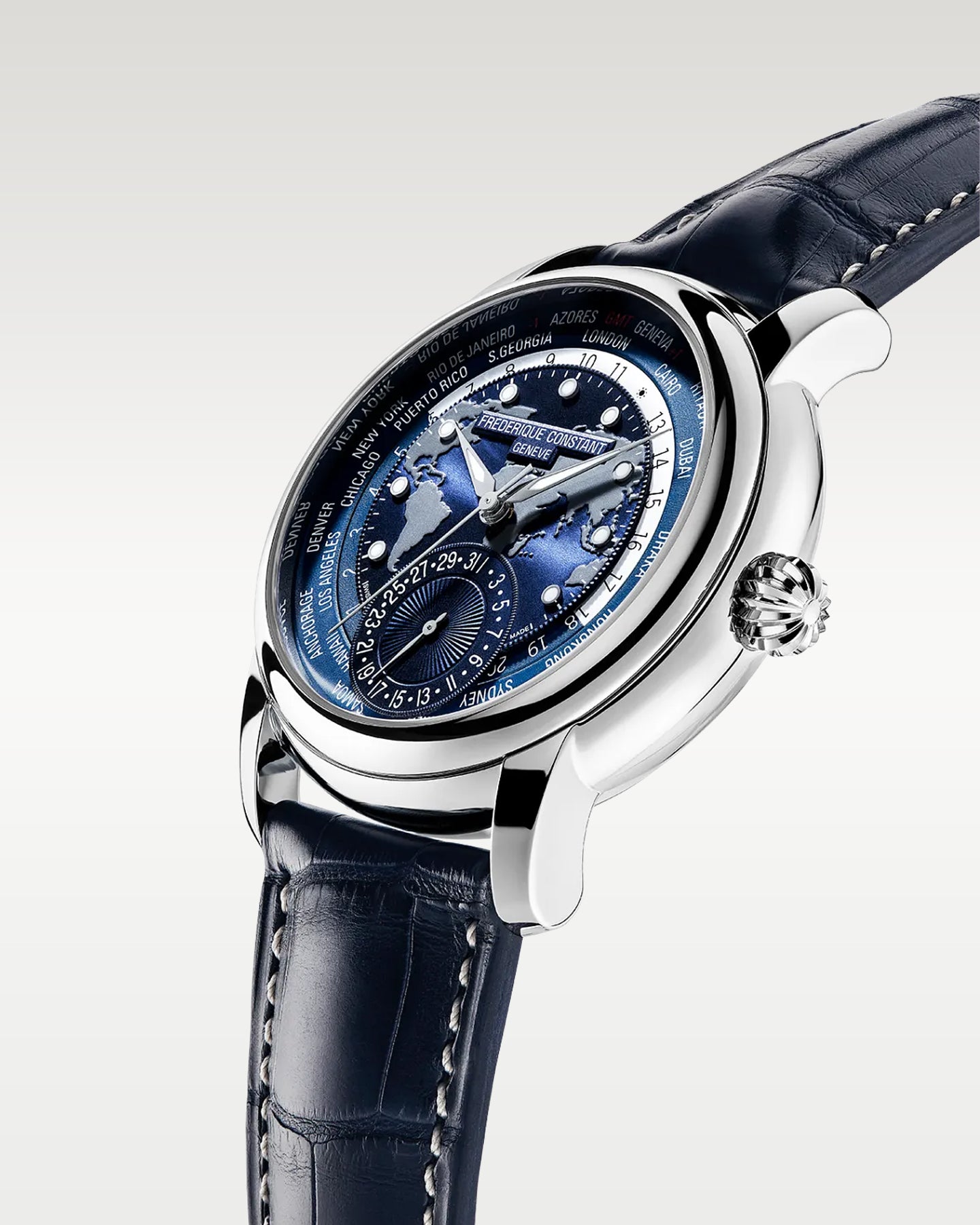 Frédérique Constant‌ Manufacture Classic Worldtimer | Noahs Fine Watches and Jewelry TX 