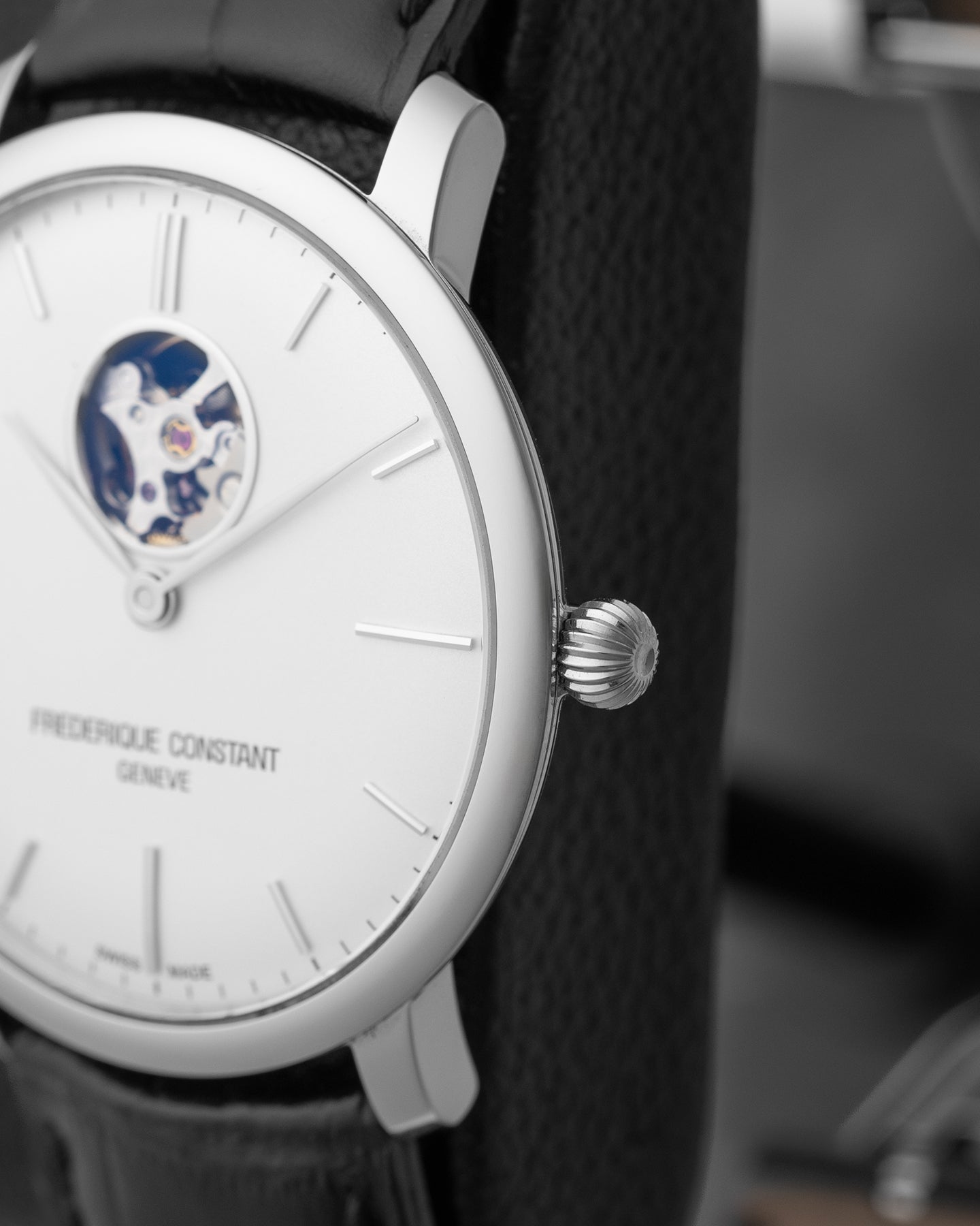 Frederique Constant Slimline Heart Beat FC-312S4S6 | Noah's Fine Watches DFW, Texas
