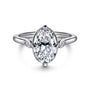 Gabriel & Co. 14K Gold 3 Stone Oval Cut Diamond Engagement Ring | Noahs Fine Jewelry