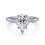 Gabriel & Co. Gold 3 Stone Pear Diamond Engagement Ring | Noahs Fine Jewelry