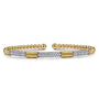 Two Tone Gold Bujukan Bead Diamond Bangle | Noahs Fine Jewelry Dallas