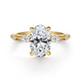 Gabriel & Co. 14K Gold Station Oval Diamond Engagement Ring | Noahs Fine Jewelry