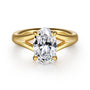 Gabriel & Co. Gold Sanah Split Shank Oval Diamond Engagement Ring | Noahs Fine Jewelry Dallas