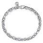 Gabriel & Co. 5.50mm Silver Men's Solid Chain Link Bracelet | Noah's Fine Jewelry & Watches TX
