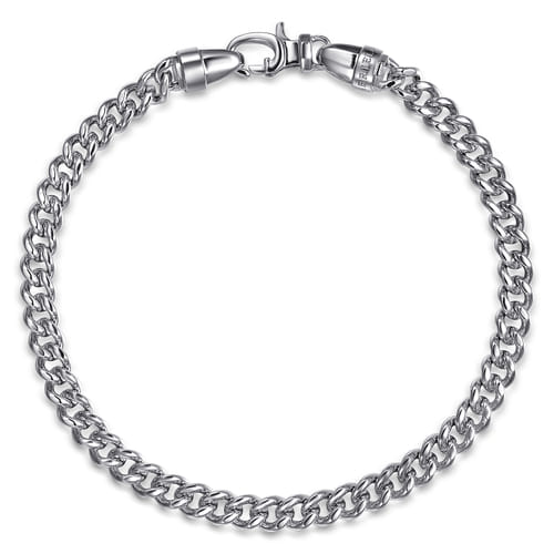 Gabriel & Co. 925 Sterling Silver Cuban Chain Bracelet | Noah's Fine Watches & Jewelry TX