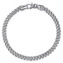 Gabriel & Co. 925 Sterling Silver Cuban Chain Bracelet | Noah's Fine Watches & Jewelry TX