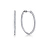14K Gold 30mm Micro Pavé Inside Out Diamond Hoops | Noahs Fine Jewelry TX