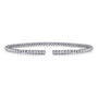 White Gold Bujukan Bead & Diamond Open Cuff | Noahs Fine Jewelry Dallas