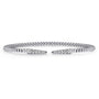 Gabriel & Co. Gold Bead Spiked Open Diamond Bangle | Noahs Fine Jewelry