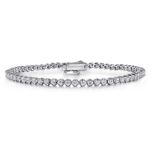 Gabriel & Co. 14K Gold Diamond Tennis Bracelet | Noah's Fine Jewelry DFW