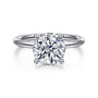 Gabriel & Co. 14K Gold Round Diamond Engagement Ring | Noahs Fine Jewelry TX