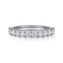 Gabriel & Co. Gold Ferre Scalloped Diamond Anniversary Band | Noahs Fine Jewelry