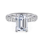 Gabriel & Co. Gold Emerald Cut Diamond Engagement Ring | Noahs Fine Jewelry