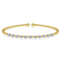 14K Gold Bujukan Bead & Floating Diamond Bangle | Noahs Fine Jewelry Dallas