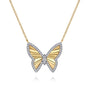 Gabriel & Co. 14K Gold Diamond Butterfly Necklace | Noah's Fine Jewelry Dallas