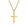 Gabriel & Co. 14K Gold 22" Faceted Cross Pendant Necklace | Noah's Fine Jewelry