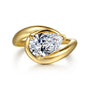 Gabriel & Co. 14K Gold Chapelle Pear Diamond Bypass Engagement Ring | Noahs Fine Jewelry