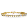 Gabriel & Co. 14K Yellow Gold Diamond Tennis Bracelet | Noah's Fine Jewelry TX