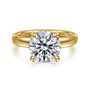 Gabriel & Co. Yellow Gold Neema Hidden Halo Diamond Engagement Ring | Noahs Fine Jewelry