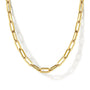 Gabriel & Co 14K Gold Paper Clip Chain Necklace | Noahs Fine Jewelry Dallas