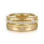 Gabriel & Co. 14K Gold Starburst Diamond Ring | Noahs Fine Jewelry DFW
