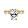 Gabriel & Co. 14K Gold Twain Oval Diamond Engagement Ring | Noahs Fine Jewelry