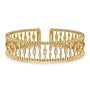 14K Gold Wide Bujukan Bead & Diamond Cuff Bangle | Noahs Fine Jewelry