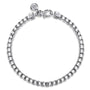 Gabriel & Co. 5mm Silver Men's Solid Box Chain Bracelet | Noah's Fine Jewelry DFW