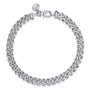 Gabriel & Co.Silver 7mm Solid Cuban Link Chain Bracelet | Noah's Fine Jewelry TX