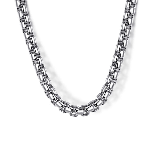 Gabriel & Co. 925 Silver 4mm Solid Round Box Chain Necklace | Noah's Fine Jewelry