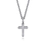 Gabriel & Co. 925 Silver Brushed Cross Pendant Necklace | Noah's Fine Jewelry